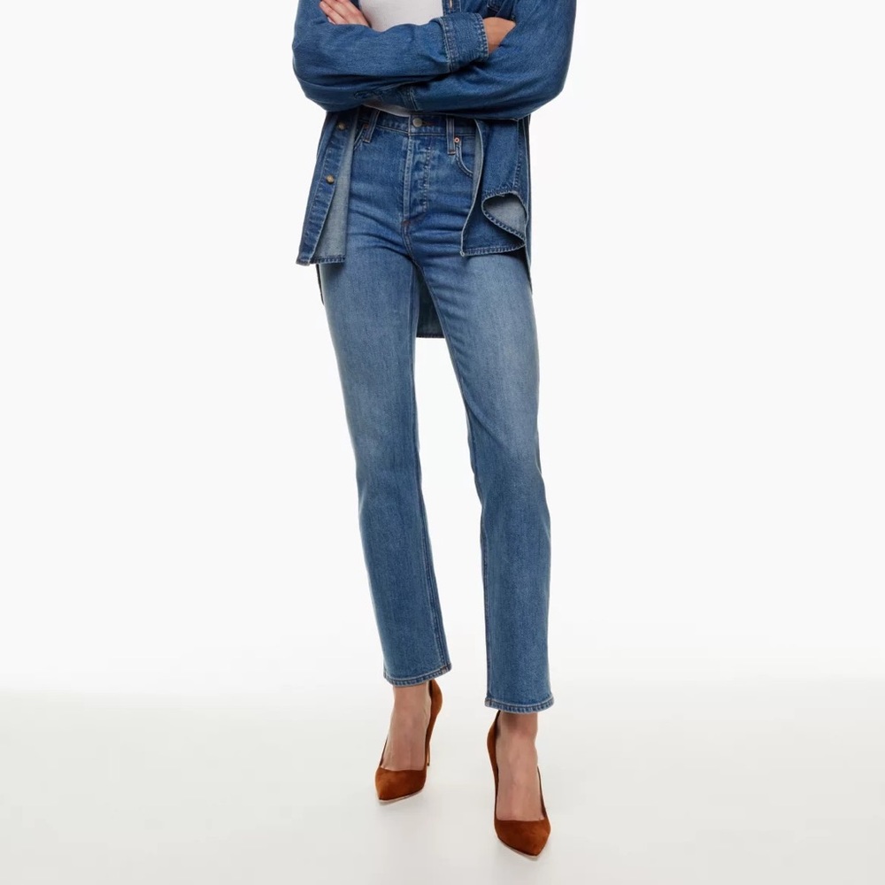 Aritzia Denim Forum Arlo High Rise Straight